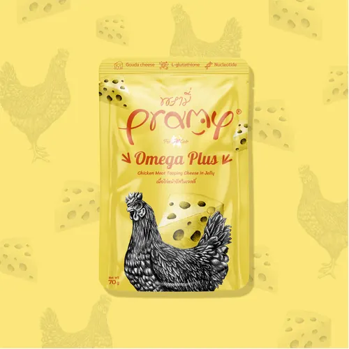 Pramy 功能性貓濕包 啫喱系列 雞肉芝士 奧米加 70g x 12包