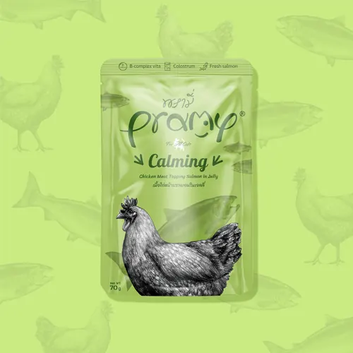 Pramy 功能性貓濕包 啫喱系列 三文魚雞肉 穩定情緒