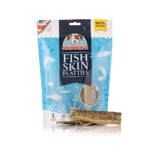 Skipper's Fish Skin Flatties 鱈魚皮脆片 狗小食