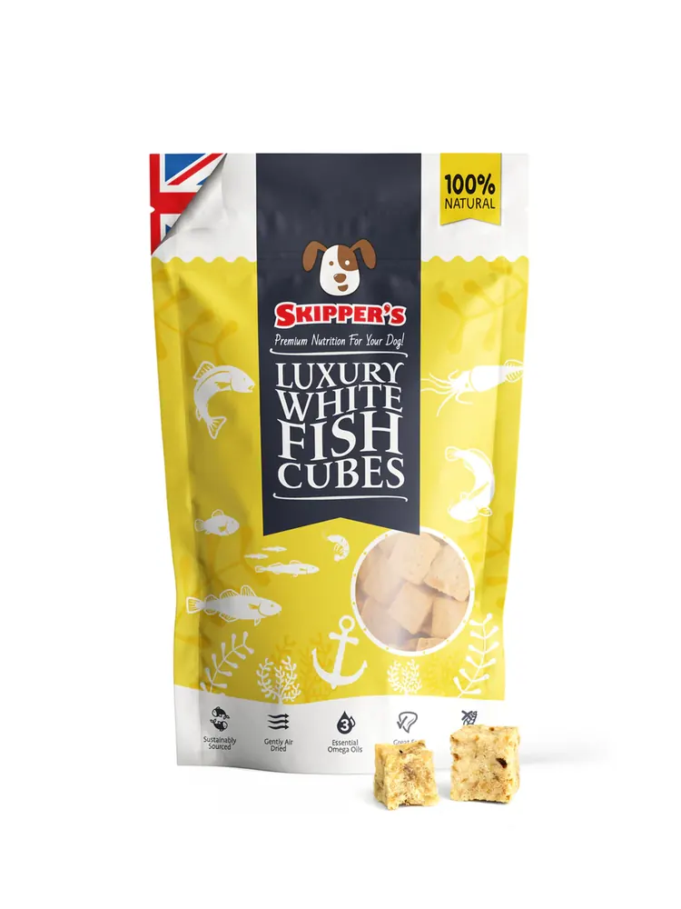 Skipper's Luxury 純白魚潔齒脆粒 狗小食 250g