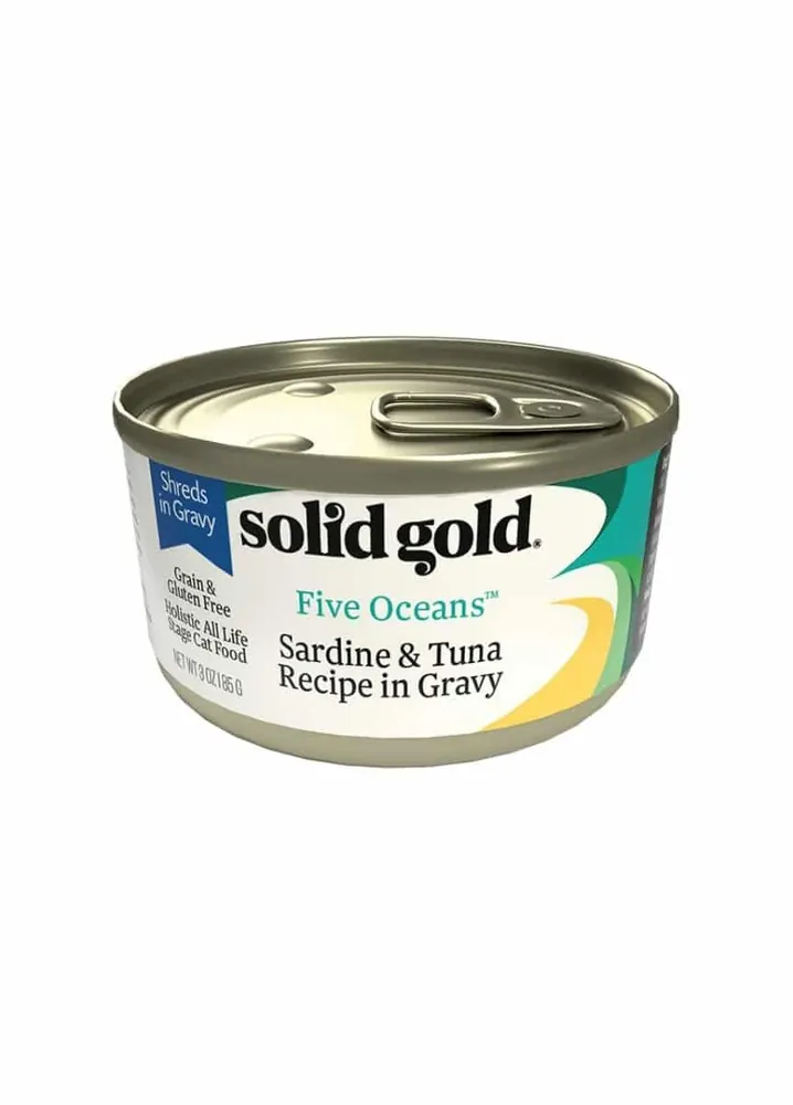 Solid Gold 素力高 無穀物 沙甸魚吞拿魚 貓罐頭 3oz