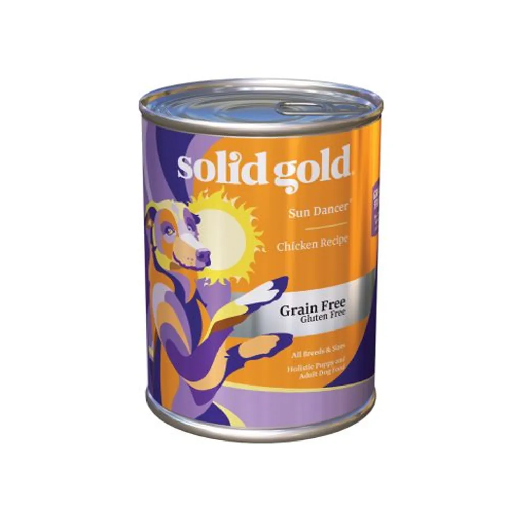 Solid Gold 素力高 Sun Dancer 無穀物低卡雞肉狗罐頭 13.2oz x6罐