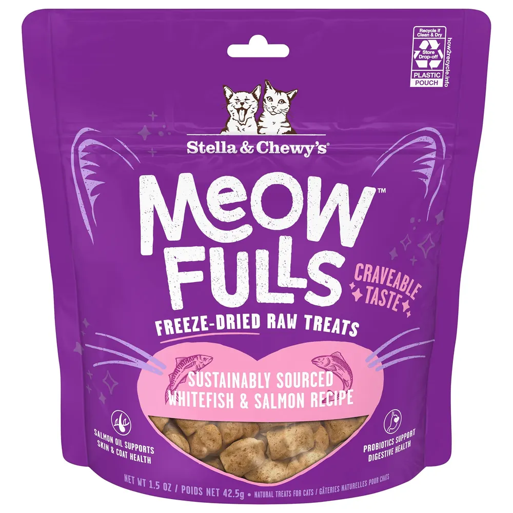 Stella & Chewy's Meowfulls 凍乾貓小食 白魚三文魚 1.5oz