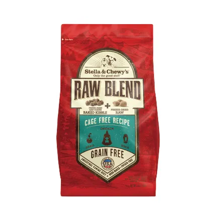 Stella & Chewy's Raw Blend Baked Kibble Cage-Free 放養禽肉無穀物乾糧