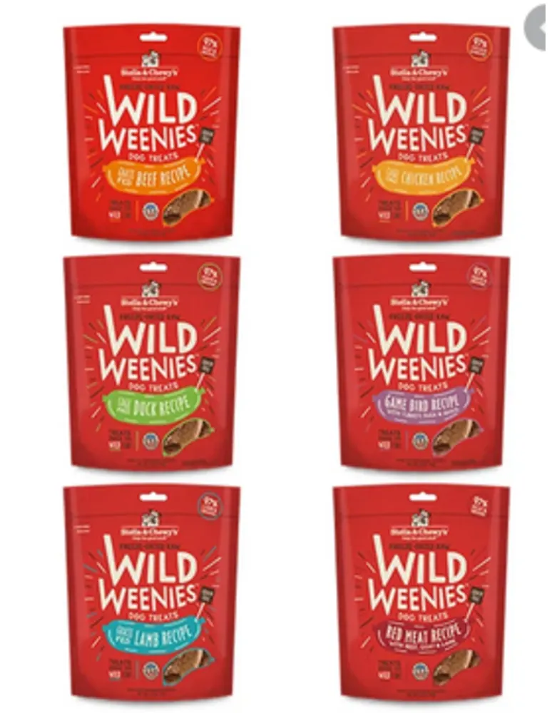 Stella & Chewy's Wild Weenies 凍乾生肉香腸狗小食(多款口味)