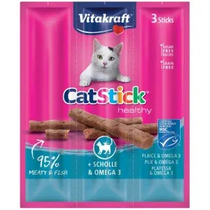 Vitakraft 德國肉條貓小食 比目魚 18g（3支裝）