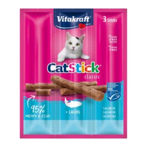Vitakraft 德國肉條貓小食 三文魚 18g（3支裝）
