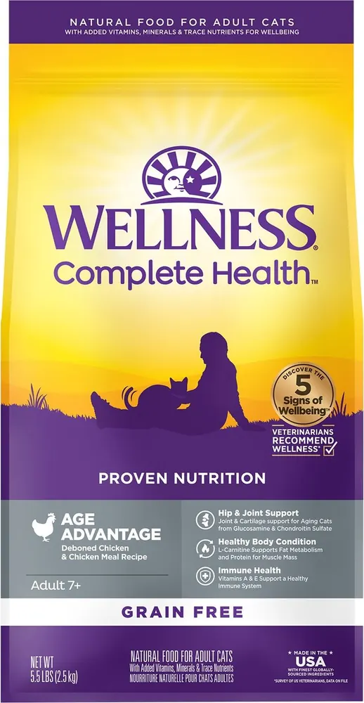 Wellness 寵物健康 Complete Health 無穀物老貓護養 雞肉配方 乾糧