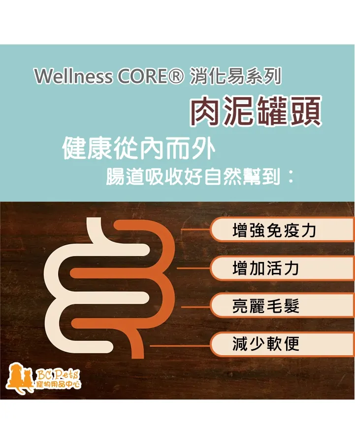 Wellness 寵物健康 CORE Digestive Health 消化易 火雞肉醬罐 3oz x12罐