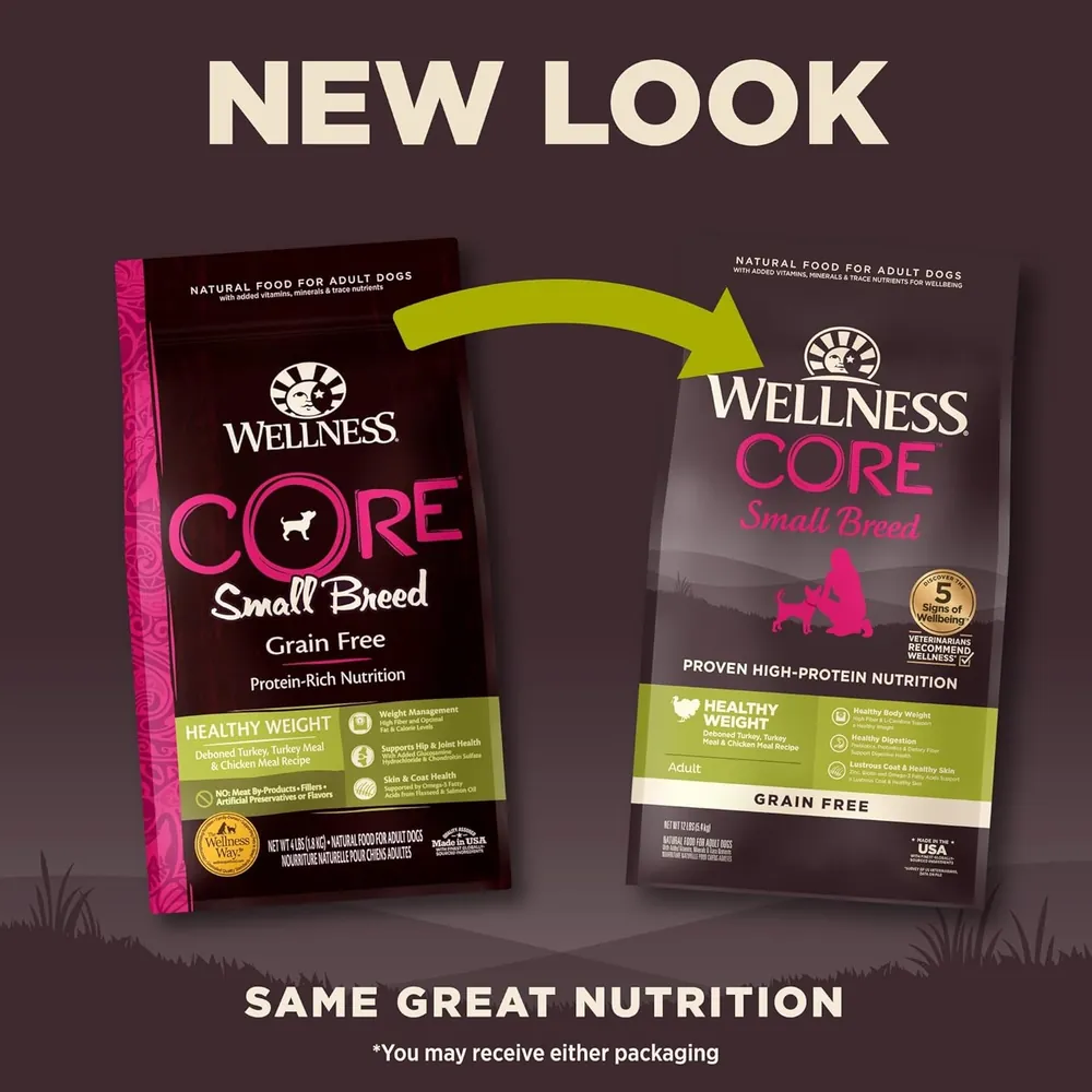 Wellness CORE Healthy Weight Small Breed 無穀物小型成犬體重控制乾糧