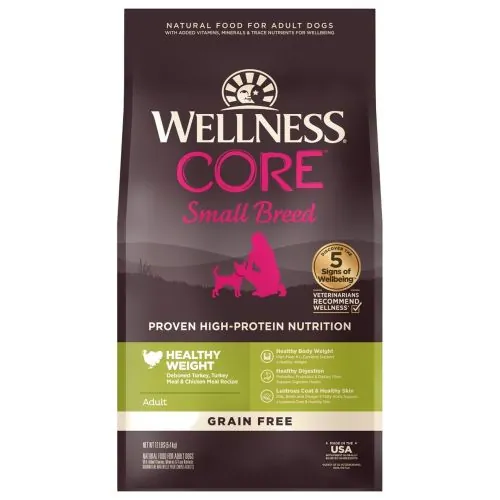 Wellness CORE Healthy Weight Small Breed 無穀物小型成犬體重控制乾糧