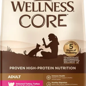 Wellness 寵物健康 CORE+ 無穀物 火雞鴨肉低敏配方 成貓乾糧