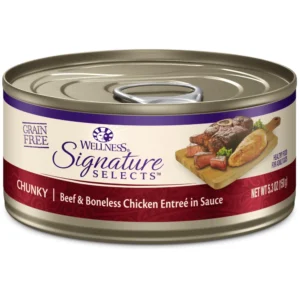 Wellness 寵物健康 Signature Selects 名廚精選 汁煮肉塊 牛肉雞肉配方 成貓主食罐
