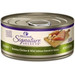 Wellness 寵物健康 Signature Selects 名廚精選 汁煮肉塊 三文魚雞肉配方 成貓主食罐