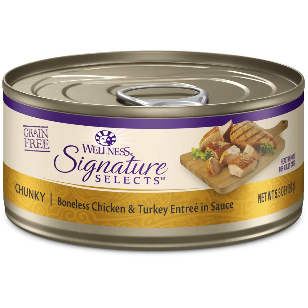 Wellness 寵物健康 Signature Selects 名廚精選 汁煮肉塊 火雞雞肉配方 成貓主食罐 5.3oz x24罐