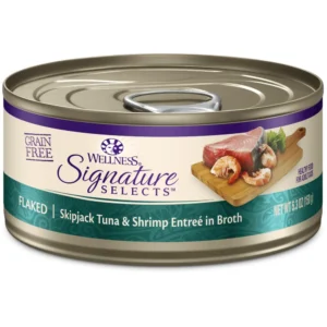 Wellness 寵物健康 Signature Selects 名廚精選 湯浸魚片 鰹魚吞拿魚伴海蝦 成貓主食罐