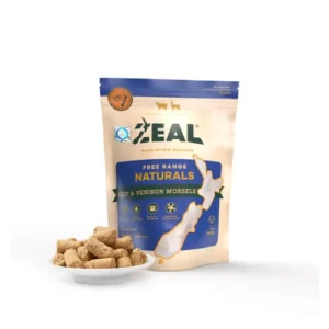Zeal 冷凍脫水牛肉鹿肉粒 貓狗小食 100g