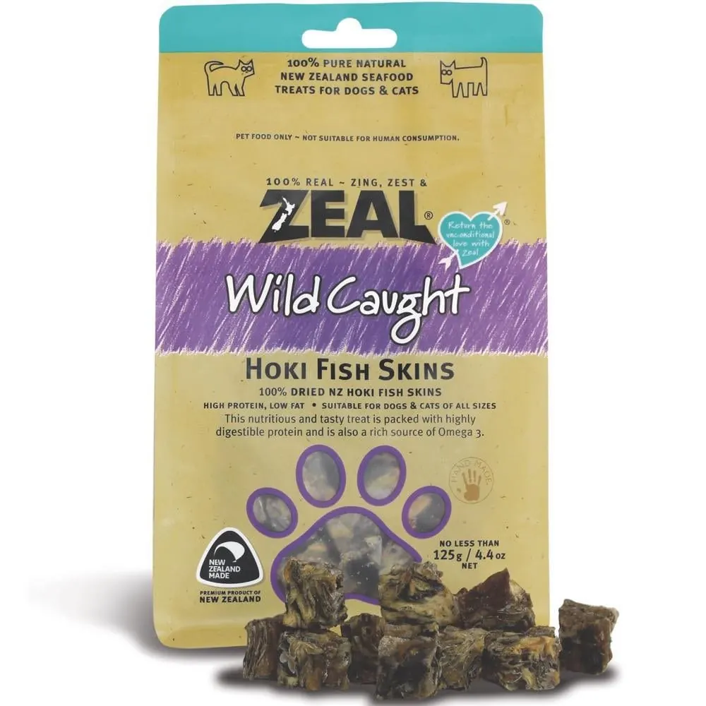 Zeal 紐西蘭藍鱈魚皮 貓狗潔齒小食 125g