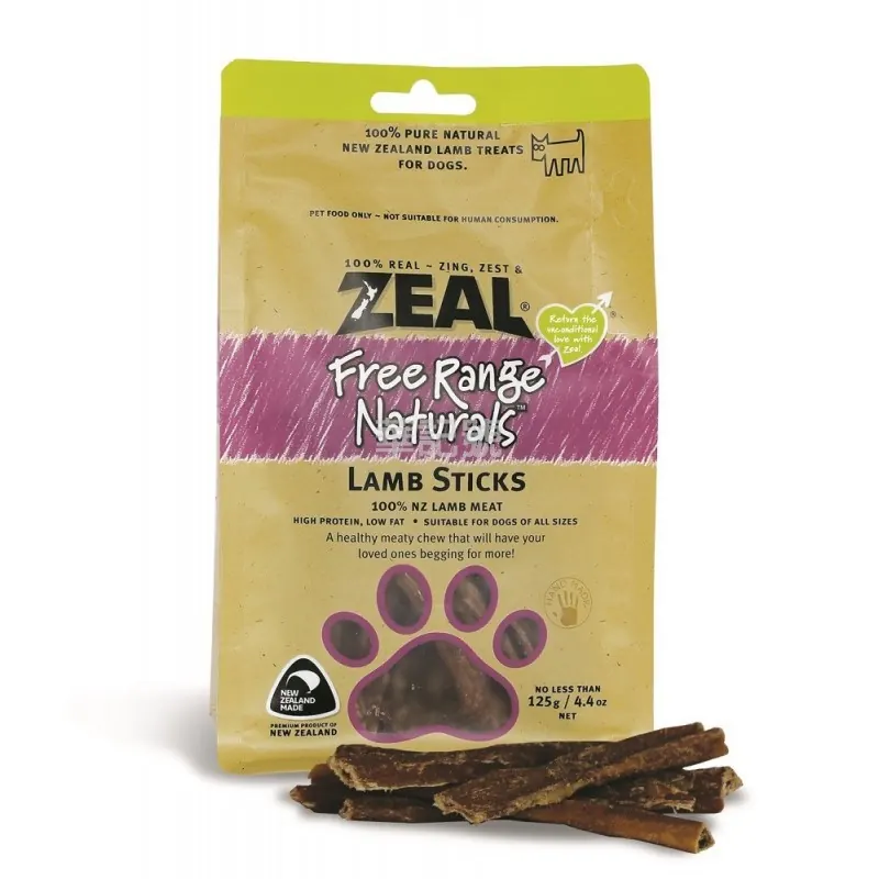 Zeal 紐西蘭羊肉條 狗小食 125g
