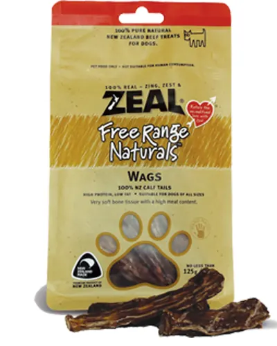 Zeal 紐西蘭牛仔尾骨 狗咀嚼小食 125g